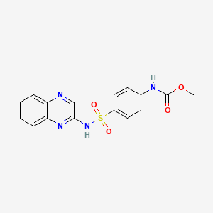 methyl {4-[(2-quinoxalinylamino)sulfonyl]phenyl}carbamate