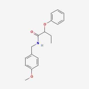 N-[(4-methoxyphenyl)methyl]-2-phenoxybutanamide