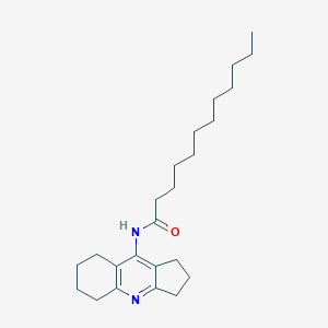 molecular formula C24H38N2O B402770 N-(2,3,5,6,7,8-hexahydro-1H-cyclopenta[b]quinolin-9-yl)dodecanamide 