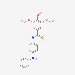 N-(4-anilinophenyl)-3,4,5-triethoxybenzamide