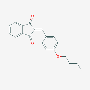 molecular formula C20H18O3 B402774 2-(4-butoxybenzylidene)-1H-indene-1,3(2H)-dione CAS No. 178697-89-7
