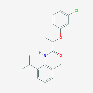 2-(3-chlorophenoxy)-N-[2-methyl-6-(propan-2-yl)phenyl]propanamide