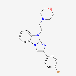 4-{2-[2-(4-BROMOPHENYL)-9H-IMIDAZO[1,2-A][1,3]BENZIMIDAZOL-9-YL]ETHYL}MORPHOLINE