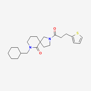 7-(cyclohexylmethyl)-2-[3-(2-thienyl)propanoyl]-2,7-diazaspiro[4.5]decan-6-one