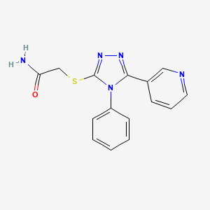 2-(4-Phenyl-5-pyridin-3-yl-4H-[1,2,4]triazol-3-ylsulfanyl)-acetamide