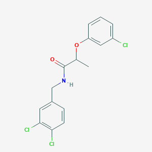 2-(3-chlorophenoxy)-N-(3,4-dichlorobenzyl)propanamide