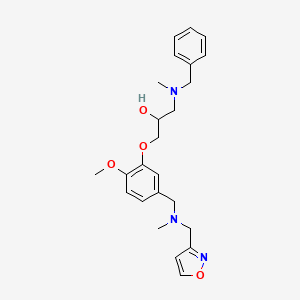 1-[benzyl(methyl)amino]-3-(5-{[(3-isoxazolylmethyl)(methyl)amino]methyl}-2-methoxyphenoxy)-2-propanol