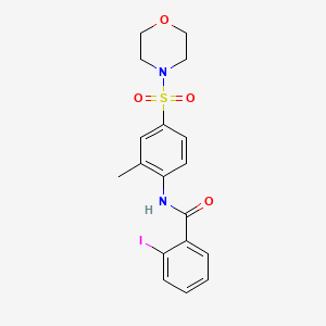 2-iodo-N-[2-methyl-4-(4-morpholinylsulfonyl)phenyl]benzamide