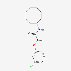 2-(3-chlorophenoxy)-N-cyclooctylpropanamide