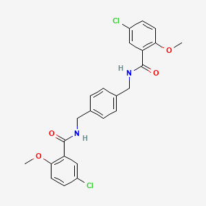 N,N'-[1,4-phenylenebis(methylene)]bis(5-chloro-2-methoxybenzamide)