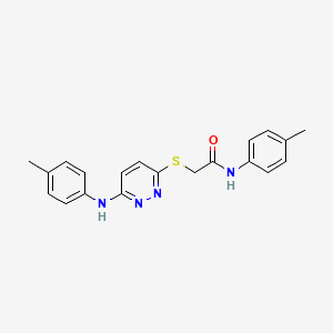 N-(4-methylphenyl)-2-({6-[(4-methylphenyl)amino]pyridazin-3-yl}sulfanyl)acetamide