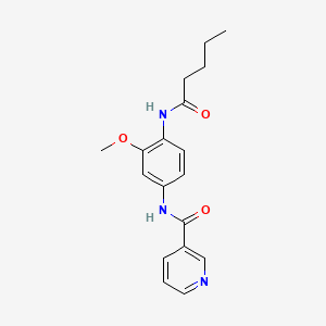 N-[3-methoxy-4-(pentanoylamino)phenyl]nicotinamide