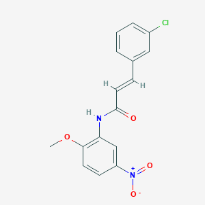 (E)-3-(3-CHLOROPHENYL)-N~1~-(2-METHOXY-5-NITROPHENYL)-2-PROPENAMIDE