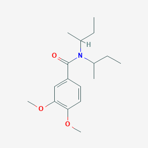 molecular formula C17H27NO3 B4027961 N,N-di(butan-2-yl)-3,4-dimethoxybenzamide 