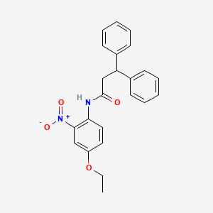 N-(4-ethoxy-2-nitrophenyl)-3,3-diphenylpropanamide