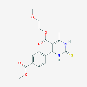 2-Methoxyethyl 6-[4-(methoxycarbonyl)phenyl]-4-methyl-2-sulfanyl-1,6-dihydropyrimidine-5-carboxylate