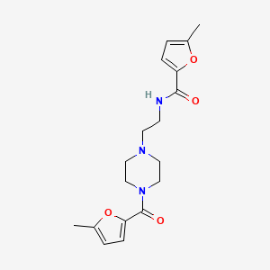 5-METHYL-N-{2-[4-(5-METHYLFURAN-2-CARBONYL)PIPERAZIN-1-YL]ETHYL}FURAN-2-CARBOXAMIDE