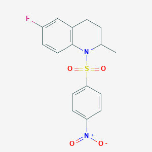 6-fluoro-2-methyl-1-[(4-nitrophenyl)sulfonyl]-1,2,3,4-tetrahydroquinoline