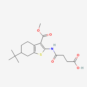 3-{[6-TERT-BUTYL-3-(METHOXYCARBONYL)-4,5,6,7-TETRAHYDRO-1-BENZOTHIOPHEN-2-YL]CARBAMOYL}PROPANOIC ACID