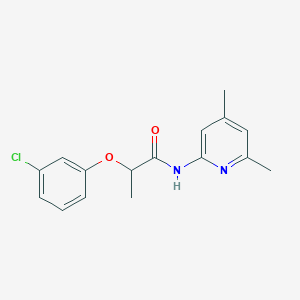 molecular formula C16H17ClN2O2 B4028002 2-(3-chlorophenoxy)-N-(4,6-dimethylpyridin-2-yl)propanamide 