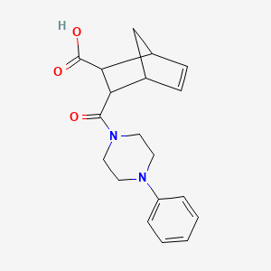 3-[(4-Phenylpiperazin-1-yl)carbonyl]bicyclo[2.2.1]hept-5-ene-2-carboxylic acid