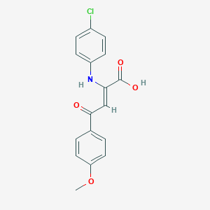 (Z)-2-(4-chloroanilino)-4-(4-methoxyphenyl)-4-oxobut-2-enoic acid