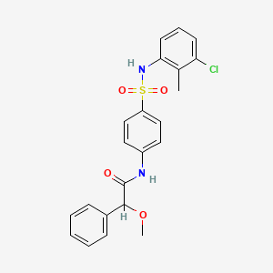 N-(4-{[(3-chloro-2-methylphenyl)amino]sulfonyl}phenyl)-2-methoxy-2-phenylacetamide