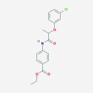 ethyl 4-{[2-(3-chlorophenoxy)propanoyl]amino}benzoate