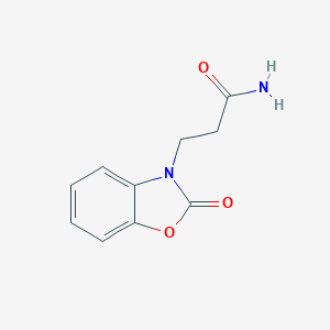 molecular formula C10H10N2O3 B402808 3-(2-Oxo-1,3-benzoxazol-3-yl)propanamide CAS No. 19178-55-3