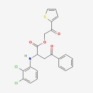 2-oxo-2-(2-thienyl)ethyl 2-[(2,3-dichlorophenyl)amino]-4-oxo-4-phenylbutanoate