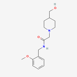 2-[4-(hydroxymethyl)piperidin-1-yl]-N-(2-methoxybenzyl)acetamide