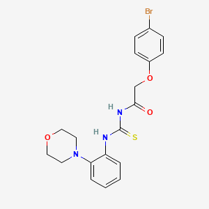 molecular formula C19H20BrN3O3S B4028110 2-(4-bromophenoxy)-N-[(2-morpholin-4-ylphenyl)carbamothioyl]acetamide 