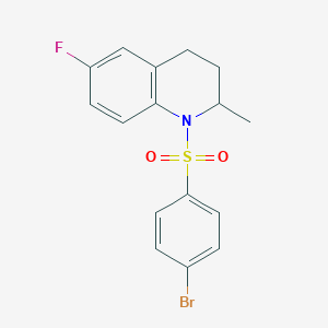 1-[(4-bromophenyl)sulfonyl]-6-fluoro-2-methyl-1,2,3,4-tetrahydroquinoline