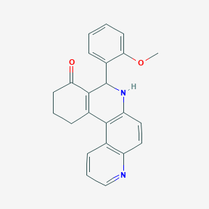 8-(2-methoxyphenyl)-8,10,11,12-tetrahydrobenzo[a]-4,7-phenanthrolin-9(7H)-one