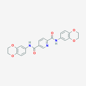 N2,N5-BIS(2,3-DIHYDRO-1,4-BENZODIOXIN-6-YL)PYRIDINE-2,5-DICARBOXAMIDE