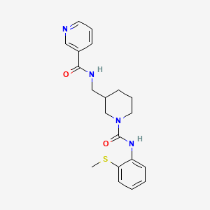 N-{[1-({[2-(methylthio)phenyl]amino}carbonyl)-3-piperidinyl]methyl}nicotinamide