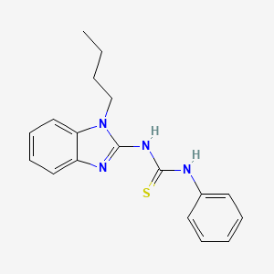 molecular formula C18H20N4S B4028185 N-(1-butyl-1H-benzimidazol-2-yl)-N'-phenylthiourea 