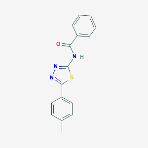 molecular formula C16H13N3OS B402819 N-[5-(4-Methylphenyl)-1,3,4-thiadiazol-2-yl]benzamide 