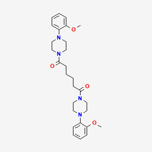 1,1'-(1,6-dioxo-1,6-hexanediyl)bis[4-(2-methoxyphenyl)piperazine]