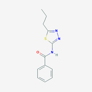 molecular formula C12H13N3OS B402822 N-(5-propyl-1,3,4-thiadiazol-2-yl)benzamide 