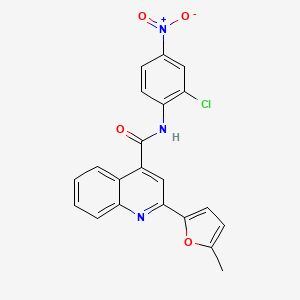 N-(2-chloro-4-nitrophenyl)-2-(5-methylfuran-2-yl)quinoline-4-carboxamide