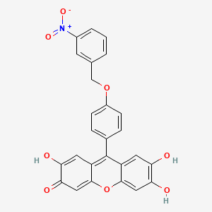 2,6,7-trihydroxy-9-{4-[(3-nitrobenzyl)oxy]phenyl}-3H-xanthen-3-one