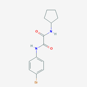 molecular formula C13H15BrN2O2 B402824 N-(4-bromophenyl)-N'-cyclopentylethanediamide 