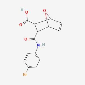 3-[(4-BROMOANILINO)CARBONYL]-7-OXABICYCLO[2.2.1]HEPT-5-ENE-2-CARBOXYLIC ACID