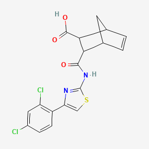 3-{[4-(2,4-Dichlorophenyl)-1,3-thiazol-2-yl]carbamoyl}bicyclo[2.2.1]hept-5-ene-2-carboxylic acid