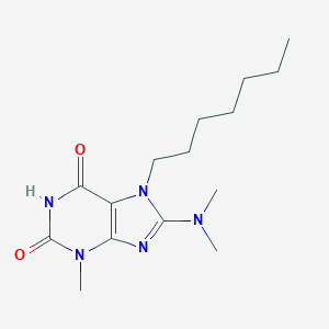 molecular formula C15H25N5O2 B402828 8-(dimethylamino)-7-heptyl-3-methyl-3,7-dihydro-1H-purine-2,6-dione CAS No. 106939-16-6