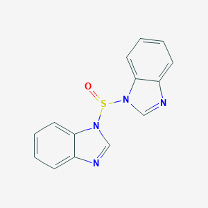 molecular formula C14H10N4OS B402830 1-(1H-benzimidazol-1-ylsulfinyl)-1H-benzimidazole 