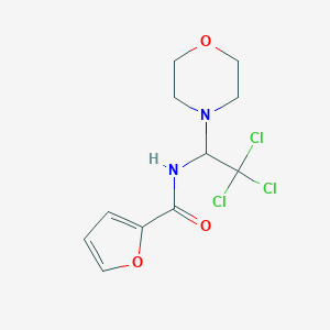 molecular formula C11H13Cl3N2O3 B402832 N-[2,2,2-trichloro-1-(4-morpholinyl)ethyl]-2-furamide 