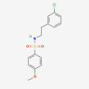 N-[2-(3-CHLOROPHENYL)ETHYL]-4-METHOXYBENZENE-1-SULFONAMIDE