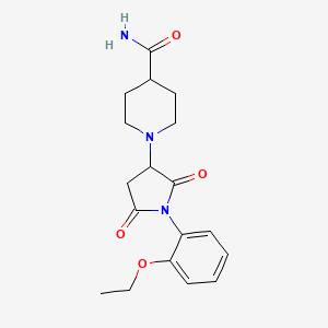 1-[1-(2-Ethoxyphenyl)-2,5-dioxopyrrolidin-3-yl]piperidine-4-carboxamide